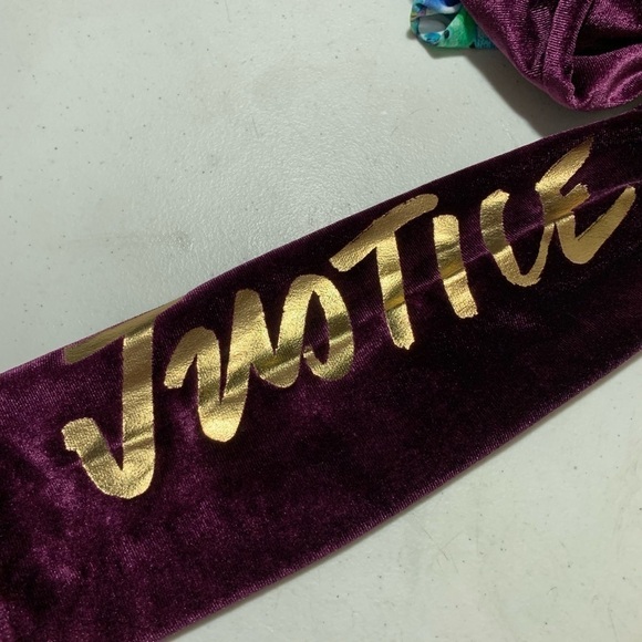 New Justice leggings lot of 2 pairs velour size 8 - Picture 4 of 6